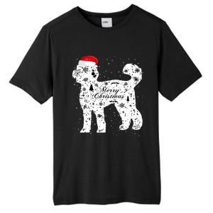 Merry Xmas Labradoodle Dog Christmas Tall Fusion ChromaSoft Performance T-Shirt