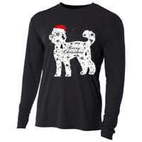 Merry Xmas Labradoodle Dog Christmas Cooling Performance Long Sleeve Crew