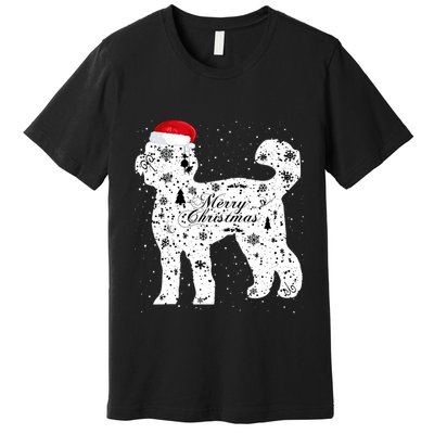 Merry Xmas Labradoodle Dog Christmas Premium T-Shirt