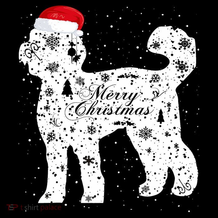 Merry Xmas Labradoodle Dog Christmas Premium T-Shirt