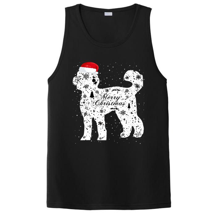 Merry Xmas Labradoodle Dog Christmas PosiCharge Competitor Tank