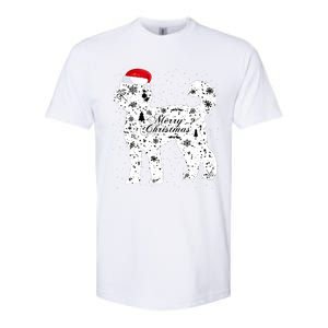 Merry Xmas Labradoodle Dog Christmas Softstyle CVC T-Shirt