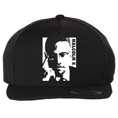 Malcolm X Wool Snapback Cap