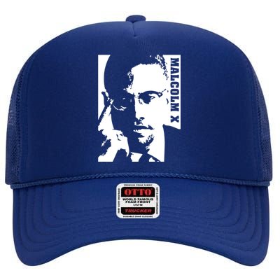 Malcolm X High Crown Mesh Back Trucker Hat