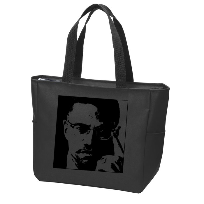 Malcolm X Zip Tote Bag