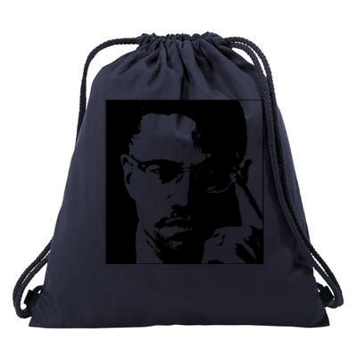 Malcolm X Drawstring Bag