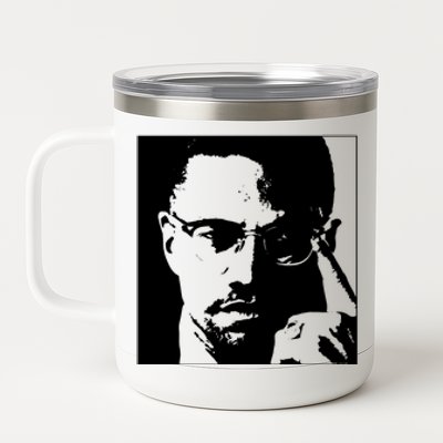 Malcolm X 12 oz Stainless Steel Tumbler Cup