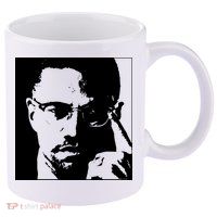 Malcolm X 11oz C Handle Ceramic Mug