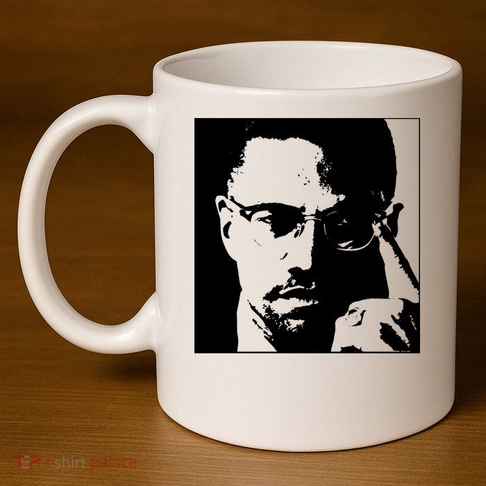 Malcolm X 11oz C Handle Ceramic Mug