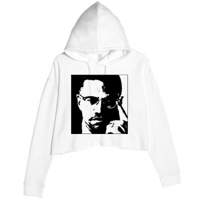 Malcolm X Crop Fleece Hoodie