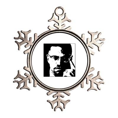 Malcolm X Metallic Star Ornament