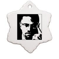 Malcolm X Ceramic Star Ornament