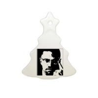 Malcolm X Ceramic Tree Ornament