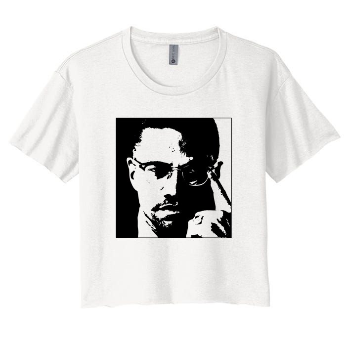 Malcolm X Women's Crop Top Tee