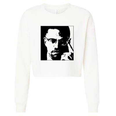 Malcolm X Cropped Pullover Crew