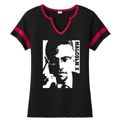 Malcolm X Ladies Halftime Notch Neck Tee