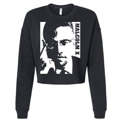 Malcolm X Cropped Pullover Crew
