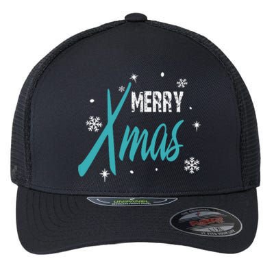 Merry Xmas | Merry Christmas Flexfit Unipanel Trucker Cap