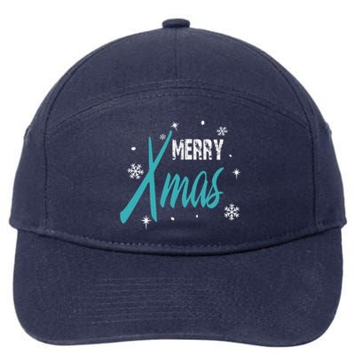 Merry Xmas | Merry Christmas 7-Panel Snapback Hat