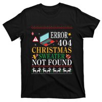 Merry Xmas Noel Day Error 404 Christmas Sweater Not Found T-Shirt