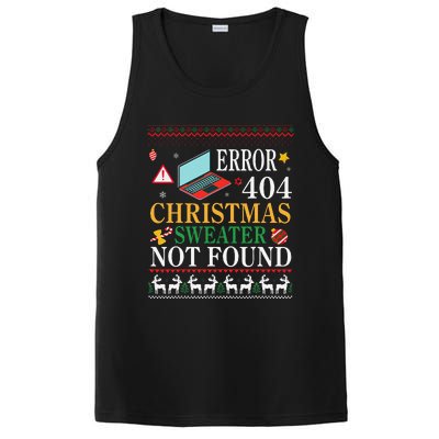 Merry Xmas Noel Day Error 404 Christmas Sweater Not Found PosiCharge Competitor Tank