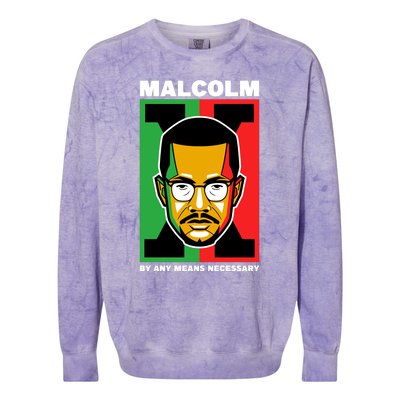 MALCOLM X NECESSARY Colorblast Crewneck Sweatshirt