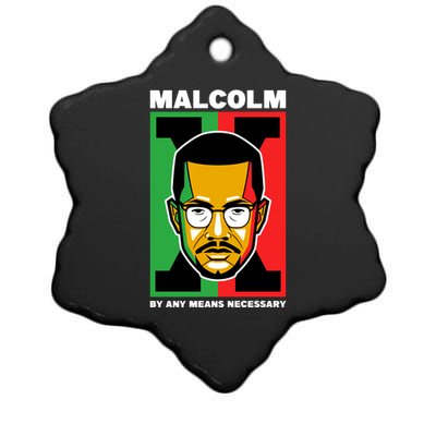 MALCOLM X NECESSARY Ceramic Star Ornament