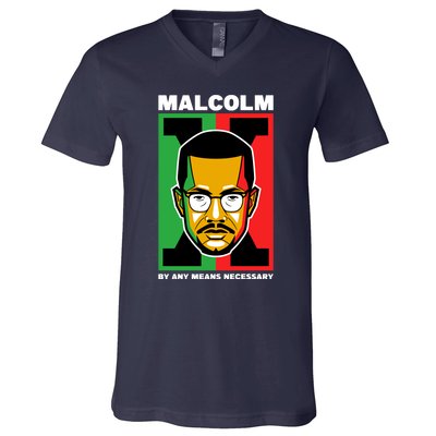 MALCOLM X NECESSARY V-Neck T-Shirt