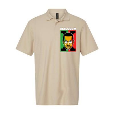 MALCOLM X NECESSARY Softstyle Adult Sport Polo