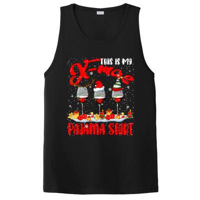 My Xmas Pajama Gift Xmas Santa Reindeer Elf Wine Ing Gift PosiCharge Competitor Tank