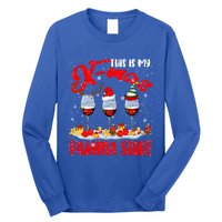 My Xmas Pajama Gift Xmas Santa Reindeer Elf Wine Ing Gift Long Sleeve Shirt