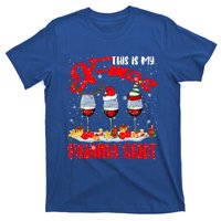 My Xmas Pajama Gift Xmas Santa Reindeer Elf Wine Ing Gift T-Shirt