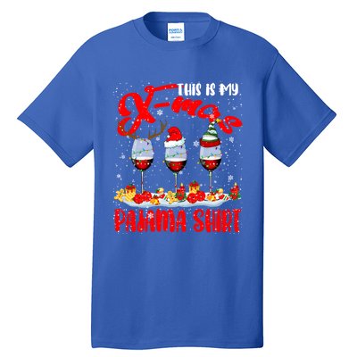 My Xmas Pajama Gift Xmas Santa Reindeer Elf Wine Ing Gift Tall T-Shirt