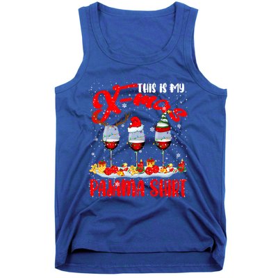 My Xmas Pajama Gift Xmas Santa Reindeer Elf Wine Ing Gift Tank Top