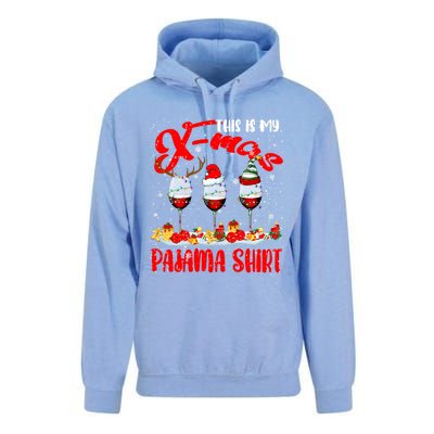 My Xmas Pajama Gift Xmas Santa Reindeer Elf Wine Ing Gift Unisex Surf Hoodie