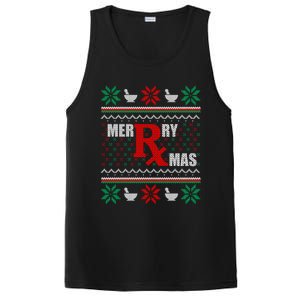 Merry Xmas Pharmacist Ugly Christmas Pharmacy Tech Gift PosiCharge Competitor Tank