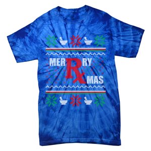 Merry Xmas Pharmacist Ugly Christmas Pharmacy Tech Gift Tie-Dye T-Shirt