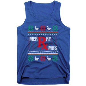 Merry Xmas Pharmacist Ugly Christmas Pharmacy Tech Gift Tank Top