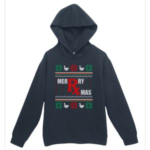 Merry Xmas Pharmacist Ugly Christmas Pharmacy Tech Gift Urban Pullover Hoodie