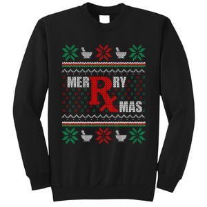 Merry Xmas Pharmacist Ugly Christmas Sweater Pharmacy Tech Sweatshirt