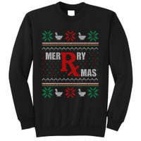 Merry Xmas Pharmacist Ugly Christmas Sweater Pharmacy Tech Sweatshirt