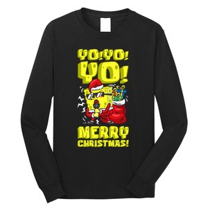 Mademark X Santa Yo Yo Yo Merry Christmas Spon Long Sleeve Shirt