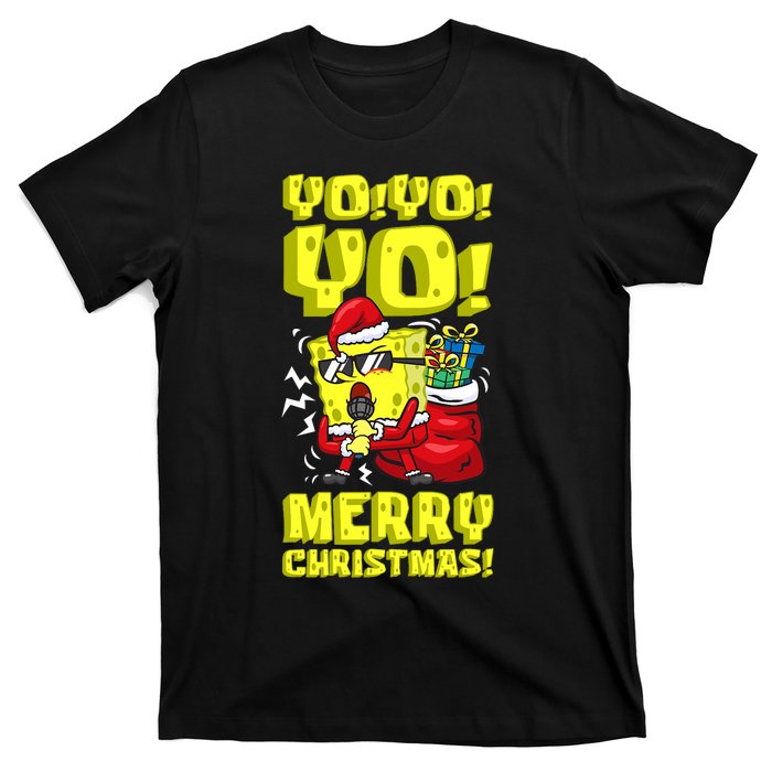 Mademark X Santa Yo Yo Yo Merry Christmas Spon T-Shirt