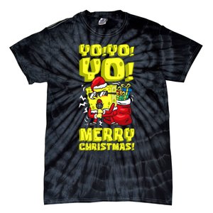 Mademark X Santa Yo Yo Yo Merry Christmas Spon Tie-Dye T-Shirt