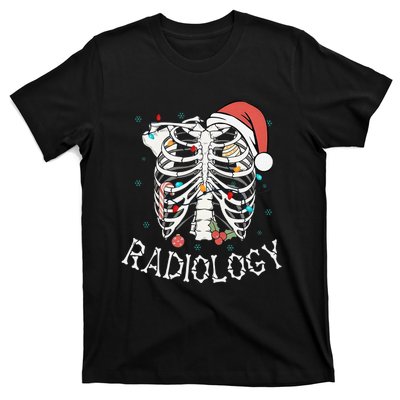 Merry Xraymas Skeleton Rib Cage Radiology Christmas Gifts T-Shirt