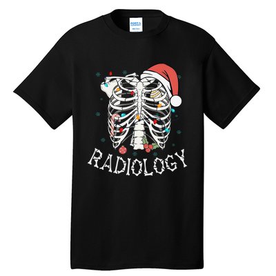 Merry Xraymas Skeleton Rib Cage Radiology Christmas Gifts Tall T-Shirt