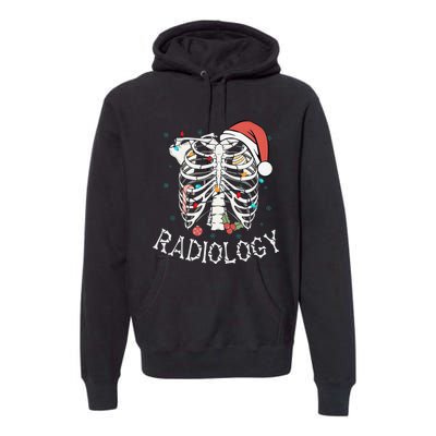 Merry Xraymas Skeleton Rib Cage Radiology Christmas Gifts Premium Hoodie