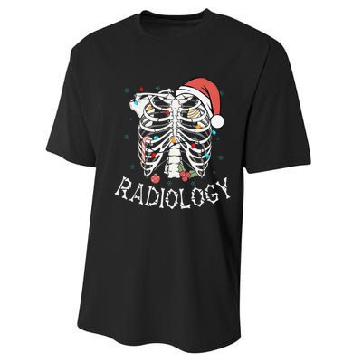 Merry Xraymas Skeleton Rib Cage Radiology Christmas Gifts Performance Sprint T-Shirt