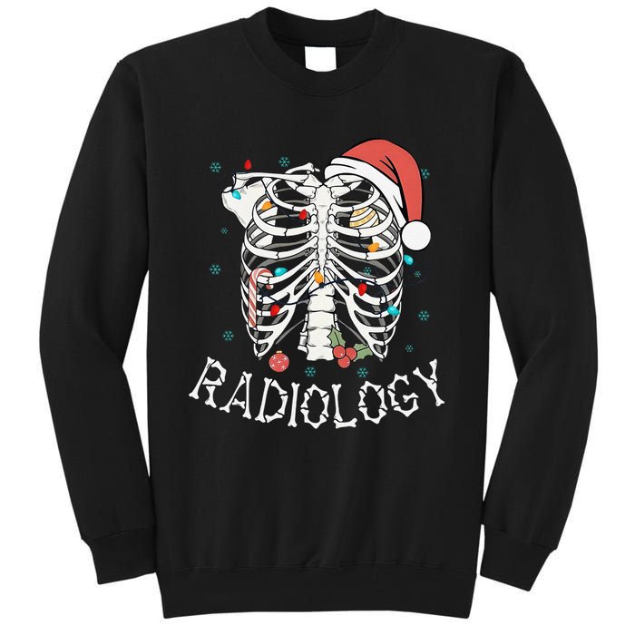 Merry Xraymas Skeleton Rib Cage Radiology Christmas Gifts Tall Sweatshirt