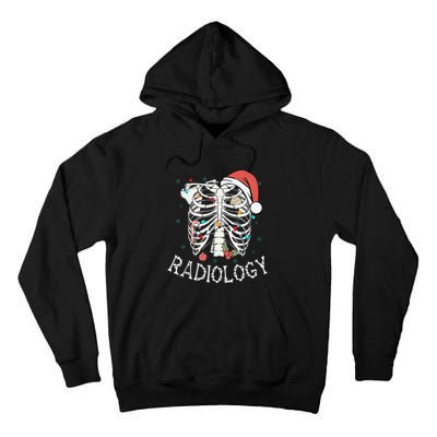 Merry Xraymas Skeleton Rib Cage Radiology Christmas Gifts Tall Hoodie